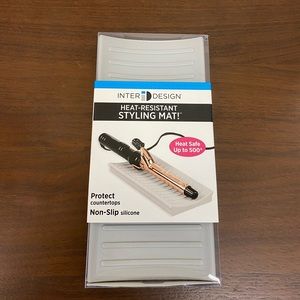 Heat Resistant hair styling holder mat for curling irons, wands and flat irons